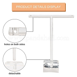 T Bar Organic Glass Earring Display Stand&nbsp;EDIS-G001-01
