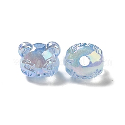 UV Plating Rainbow Iridescent Acrylic Beads&nbsp;PACR-M002-03C