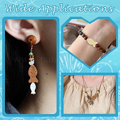 40Pcs 2 Colors Dyed Wooden Beads&nbsp;WOOD-CJ0002-68