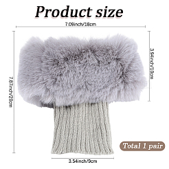 Acrylic Fiber Woolen Yarn Socks Leg Cover&nbsp;AJEW-WH20018-149C