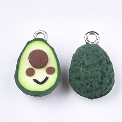 Handmade Polymer Clay Pendants&nbsp;X-CLAY-S092-52