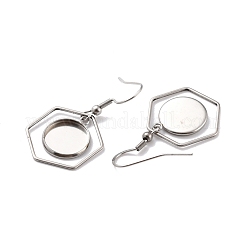 Tarnish Resistant 201 Stainless Steel Earring Hooks&nbsp;STAS-Z036-12P