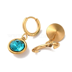 PVD Vacuum Plating 304 Stainless Steel Hoop Earrings&nbsp;EJEW-C106-02G-05