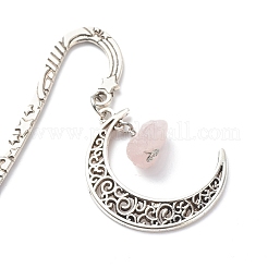 Natural Rose Quartz Raw Beads Bookmarks&nbsp;X-AJEW-JK00201-01