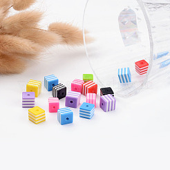 Mixed Cube Resin Beads&nbsp;X-RB106Y