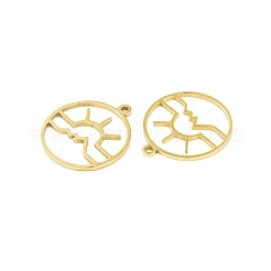 5Pcs 201 Stainless Steel Pendants&nbsp;STAS-M056-01B-G