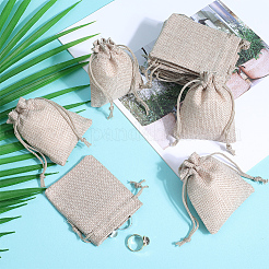 24Pcs Burlap Packing Pouches Drawstring Bags&nbsp;ABAG-BBC0001-07A