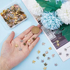 200PCS 4Colors Tibetan Style Charms&nbsp;TIBEP-DC0001-04
