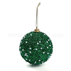 Christmas Ball Foam & Plastic Imitation Pearl Pendant Decoration&nbsp;FIND-G056-01A