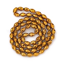 Electroplate Glass Beads&nbsp;GC881Y-3