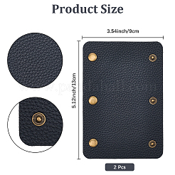 2Pcs PU Leather Luggage Handle Wrap Covers&nbsp;PURS-GL0001-06A