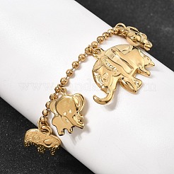 316L Surgical Stainless Steel Charm Bracelets&nbsp;BJEW-D454-02G