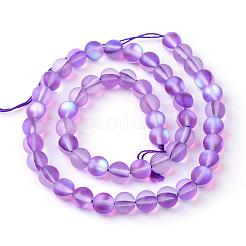 Synthetic Moonstone Beads Strands&nbsp;G-R375-12mm-A09