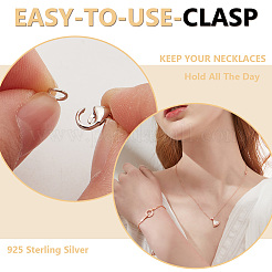 12Pcs 3 Styles 925 Sterling Silver Lobster Claw Clasps&nbsp;STER-GO0001-03