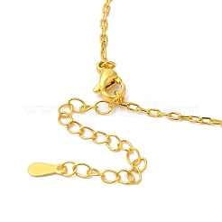 Brass Snake & Cubic Zirconia Pendant Necklaces&nbsp;NJEW-H170-01G