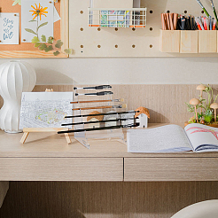 9-Tier Acrylic Pen Riser Display Holders&nbsp;ODIS-WH0086-080