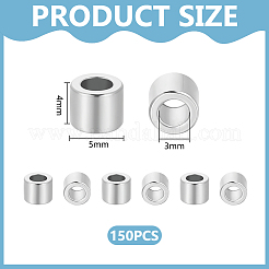 150Pcs 304 Stainless steel Spacer Beads&nbsp;STAS-UN0057-66