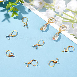 50Pcs 304 Stainless Steel Leverback Earring Findings with Pendant Bails&nbsp;STAS-BBC0001-52G