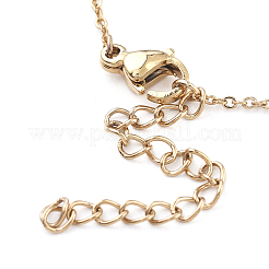 PVD Vacuum Plating 304 Stainless Steel Cable Chain Necklaces&nbsp;STAS-I145-01G