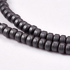 Matte Style Frosted Non-magnetic Synthetic Hematite Beads Strands&nbsp;X-G-M007-78
