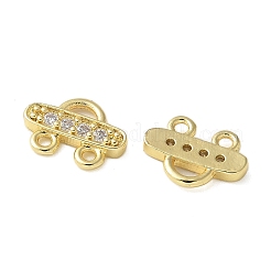 Brass Micro Pave Cubic Zirconia Chandelier Component Links&nbsp;KK-P290-28G