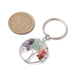 Natural & Synthetic Mixed Stone Keychain&nbsp;KEYC-JKC00814