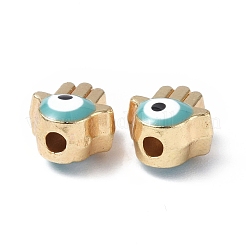 Alloy Enamel Evil Eye Beads&nbsp;ENAM-G214-04G