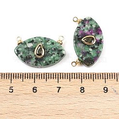 Natural Mixed Gemstone Horse Eye Pendants&nbsp;KK-B157-36G