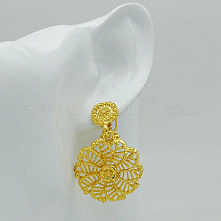 Hollow Flower Alloy Earrings & Necklaces for Women&nbsp;FS-WG23FC9-01
