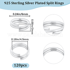 120Pcs Brass Split Rings&nbsp;KK-BBC0023-11B