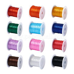 25 Rolls 12 Colors Flat Elastic Crystal String&nbsp;OCOR-PJ0001-010