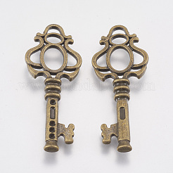 Tibetan Style Pendant Pave Cabochon Settings&nbsp;TIBEB-23250-AB-NR