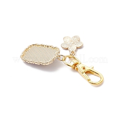 3Pcs Alloy Enamel & Plastic Pearl Pendant Decorations&nbsp;HJEW-JM04436
