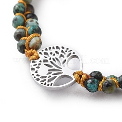 Adjustable Nylon Thread Braided Beads Bracelets&nbsp;BJEW-JB04690-01