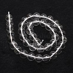 Natural Quartz Crystal Beads Strands&nbsp;G-D840-61-8mm