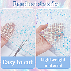 1M Polyester & PVC Sequined Mesh Fabric&nbsp;DIY-CY0003-54B