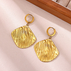 304 Stainless Steel Dangle Earrings&nbsp;WG7E31D-01