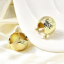 Brass Round Hoop Earrings&nbsp;EJEW-L261-027G