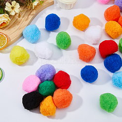 72Pcs 12 Colors Polypropylene Pompom Ball&nbsp;DIY-FH0010-22