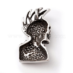 Tibetan Style 304 Stainless Steel Pendants&nbsp;STAS-P305-55AS