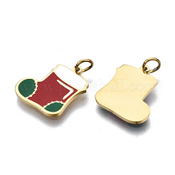 316 Surgical Stainless Steel Enamel Charms&nbsp;STAS-S116-397G