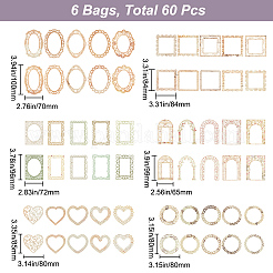 6 Sets 6 Styles Hollow Scrapbook Paper Pads&nbsp;SCRA-GF0001-07