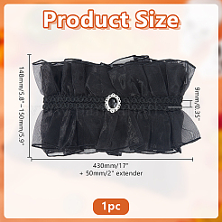 Organza & Acrylic Bow Ties&nbsp;AJEW-WH0696-460