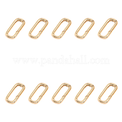 Brass Spring Gate Rings&nbsp;FIND-WH0127-90G
