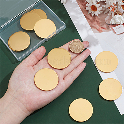10Pcs 304 Stainless Steel Stamping Blank Tag Cabochons&nbsp;STAS-PH0006-88G