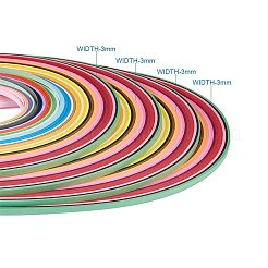 Rectangle 36 Colors Quilling Paper Strips&nbsp;DIY-PH0008-03A-WH