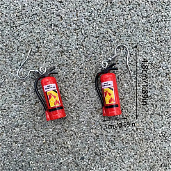 Extinguisher Alloy Resin Dangle Earrings&nbsp;FS-WG287EA-01