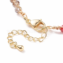 Glass Braided Anklet&nbsp;AJEW-AN00493