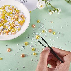 60g Resin patch multi size mixed pearl patch DIY jewelry accessories(2 bags)&nbsp;JX586D