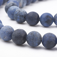 Natural Dumortierite Quartz Beads Strands&nbsp;G-T106-061-6MM